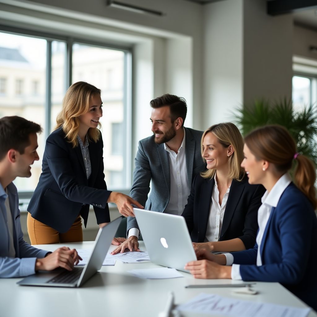 Tým kariérních poradců při práci