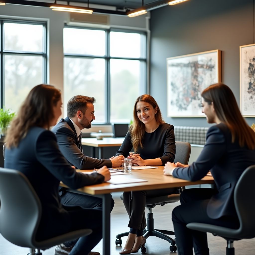 Tým specialistů při konzultaci